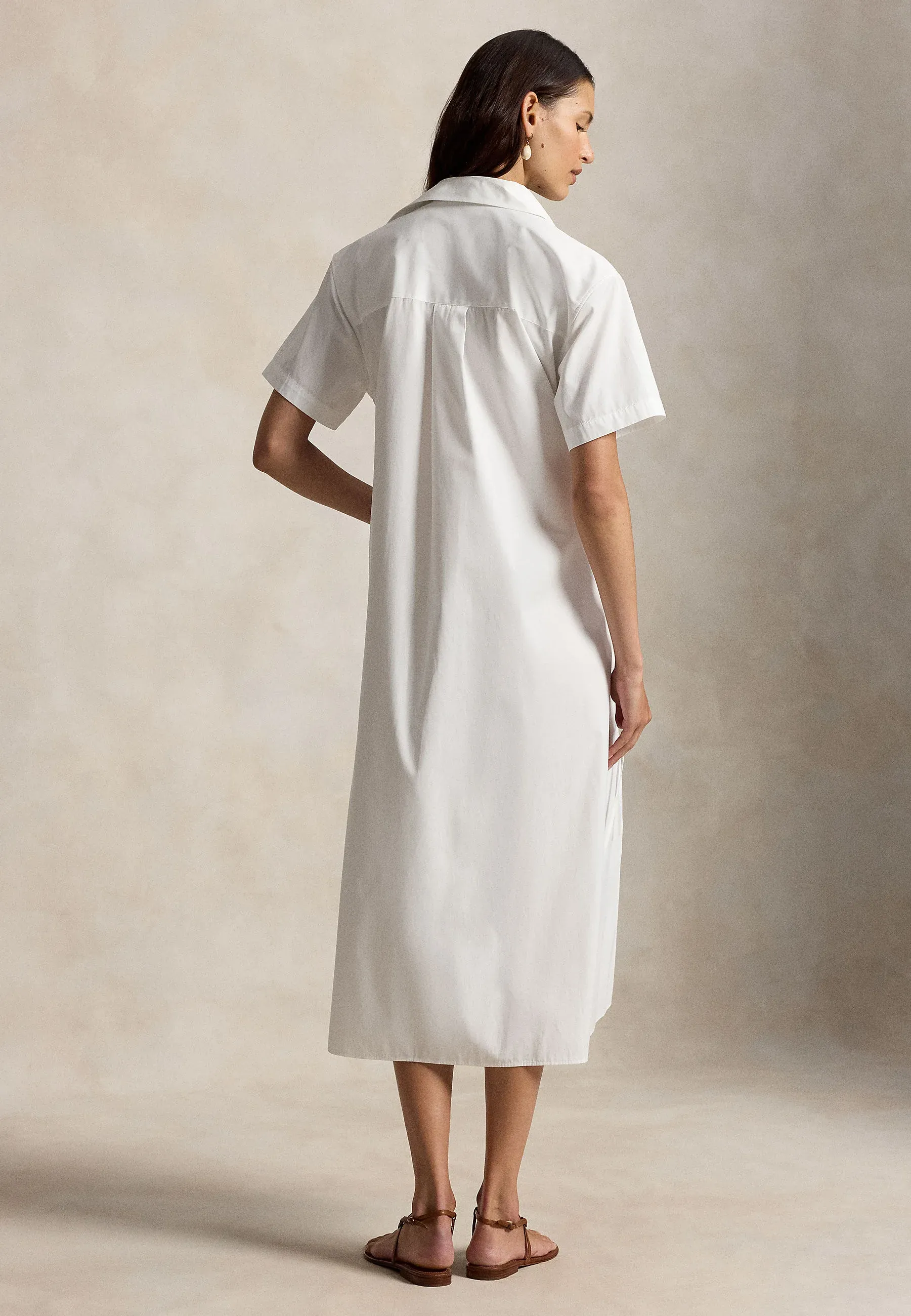 Ralph Lauren Cotton Drawcord Maxi Shirtdress, деталь