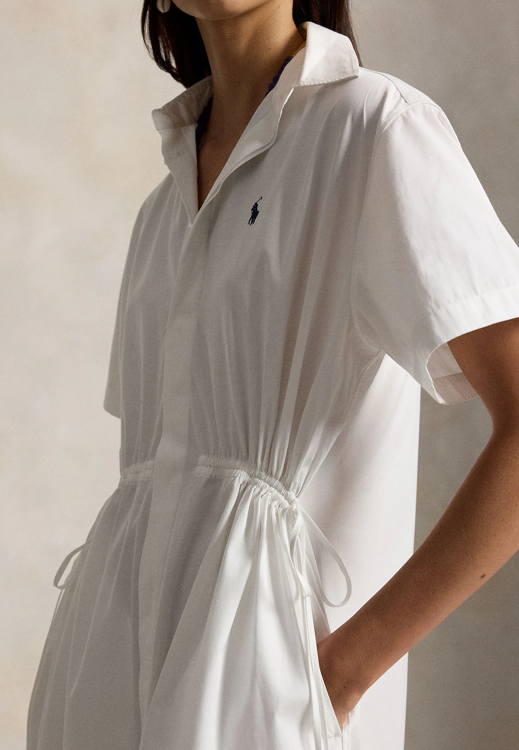 Ralph Lauren Cotton Drawcord Maxi Shirtdress, деталь