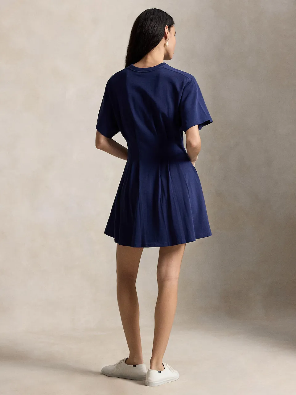 Ralph Lauren Shaped Cotton Jersey Tee Dress, деталь