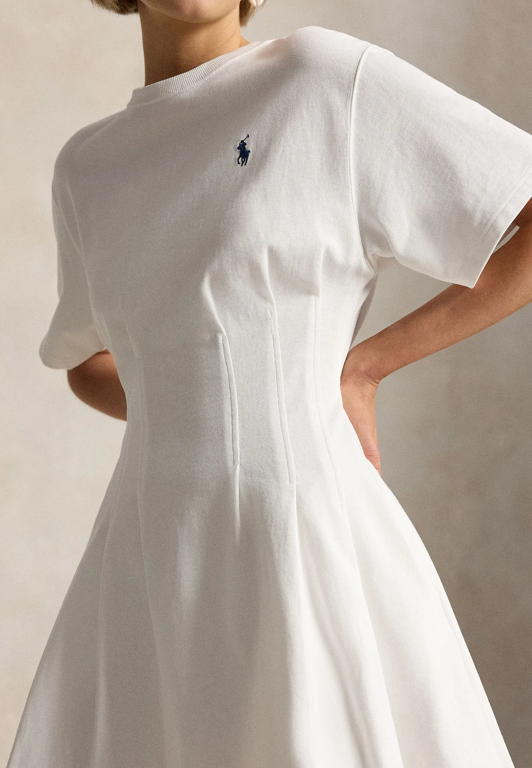 Ralph Lauren Shaped Cotton Jersey Tee Dress, деталь