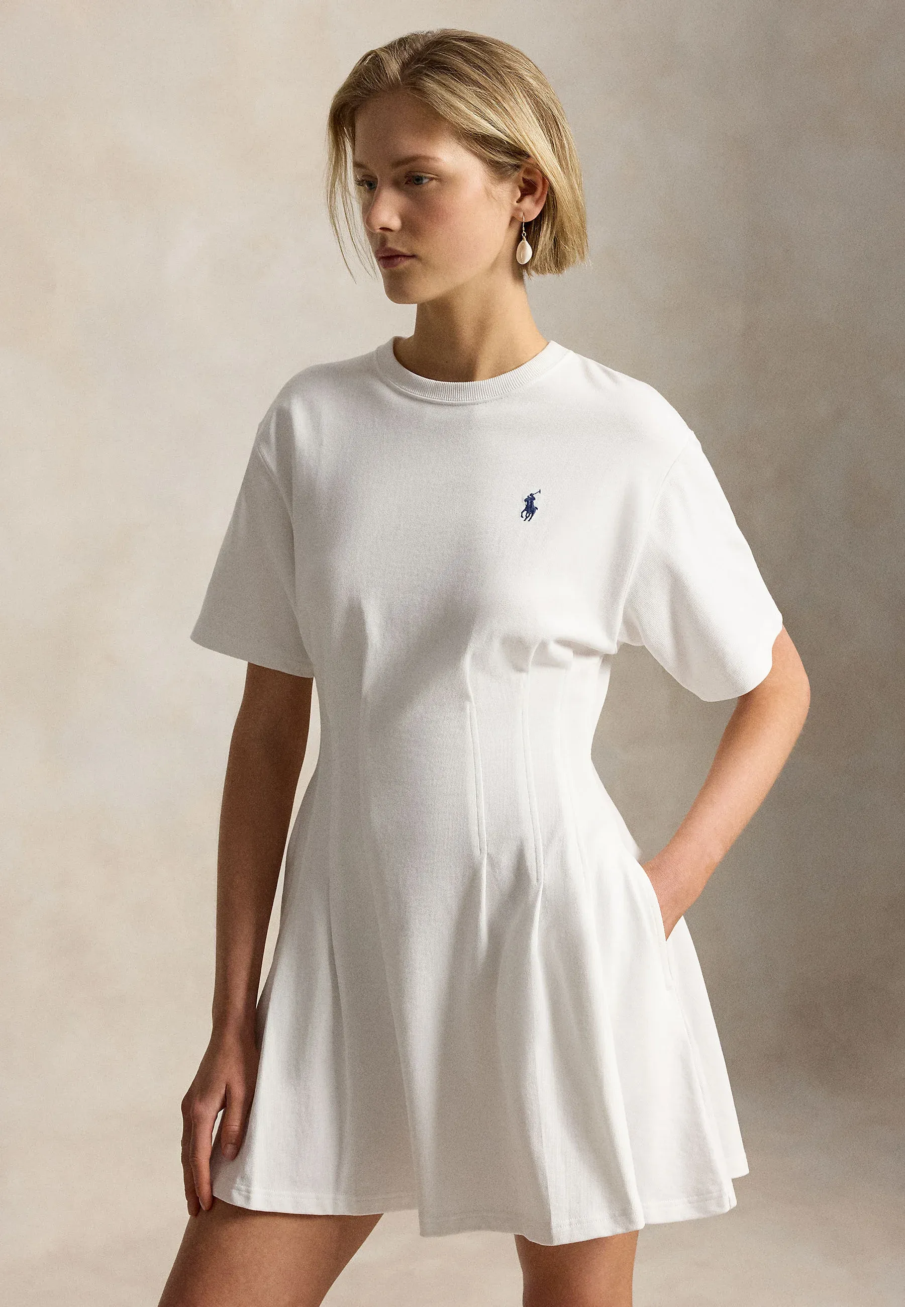 Ralph Lauren Shaped Cotton Jersey Tee Dress