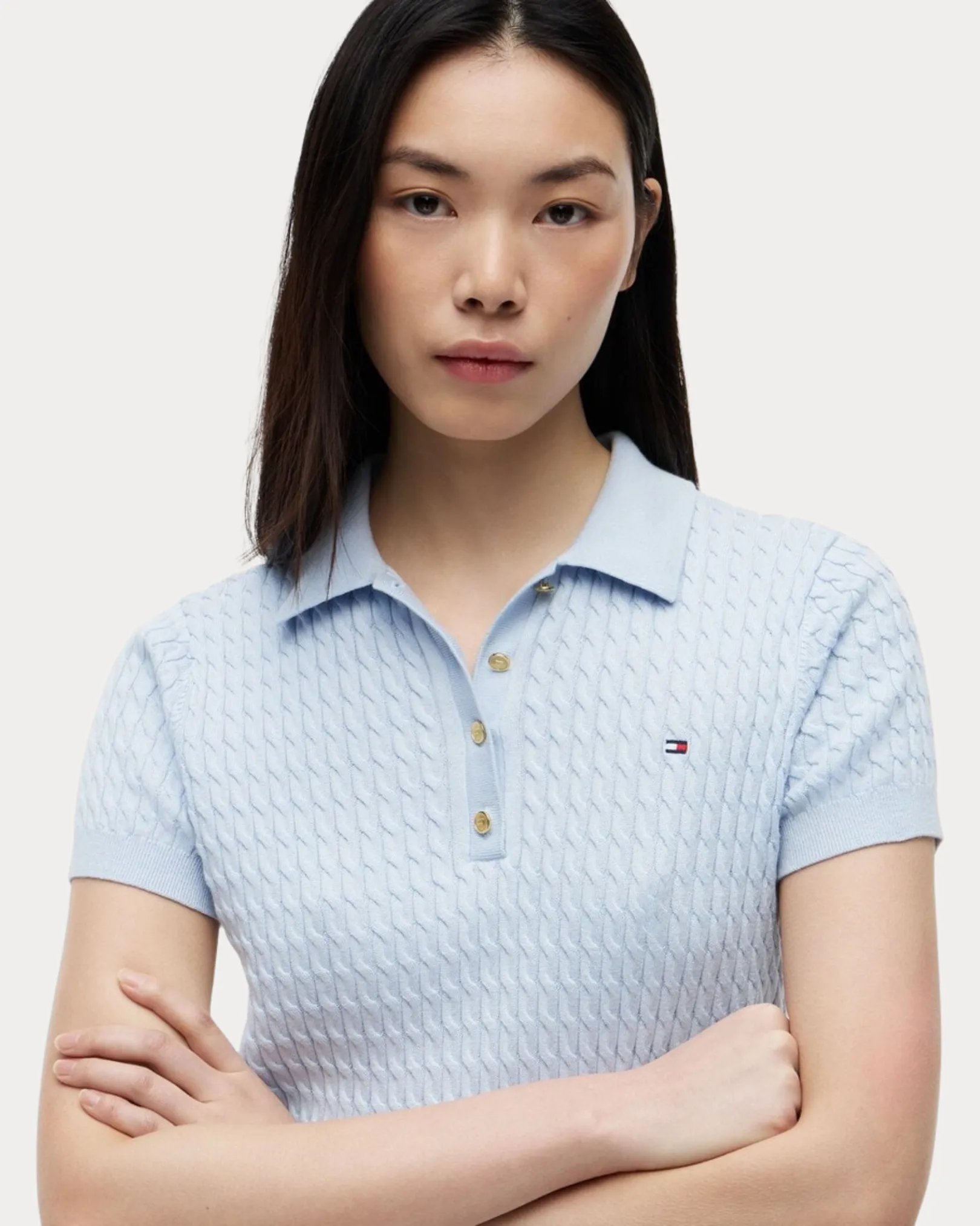 Tommy Hilfiger Short Sleeve Polo Sweater, деталь