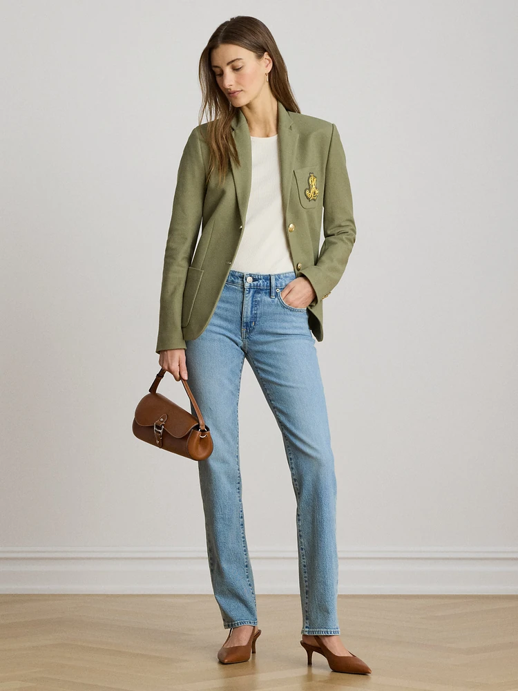 Lauren Ralph Lauren Жаккардовый блейзер с вышитой эмблемой, фото 3