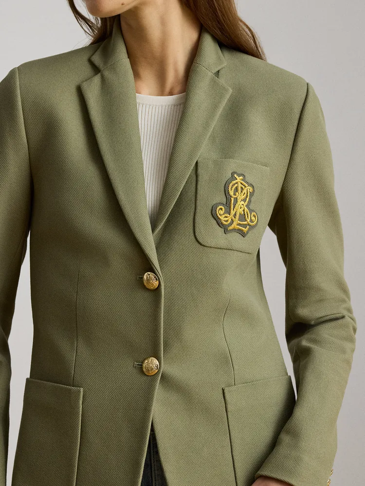 Lauren Ralph Lauren Жаккардовый блейзер с вышитой эмблемой, фото 5