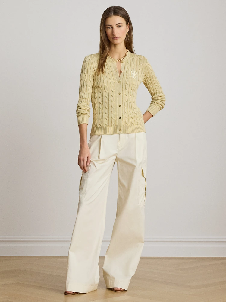 Lauren Ralph Lauren Кардиган косой вязки из хлопка с вискозой, фото 6