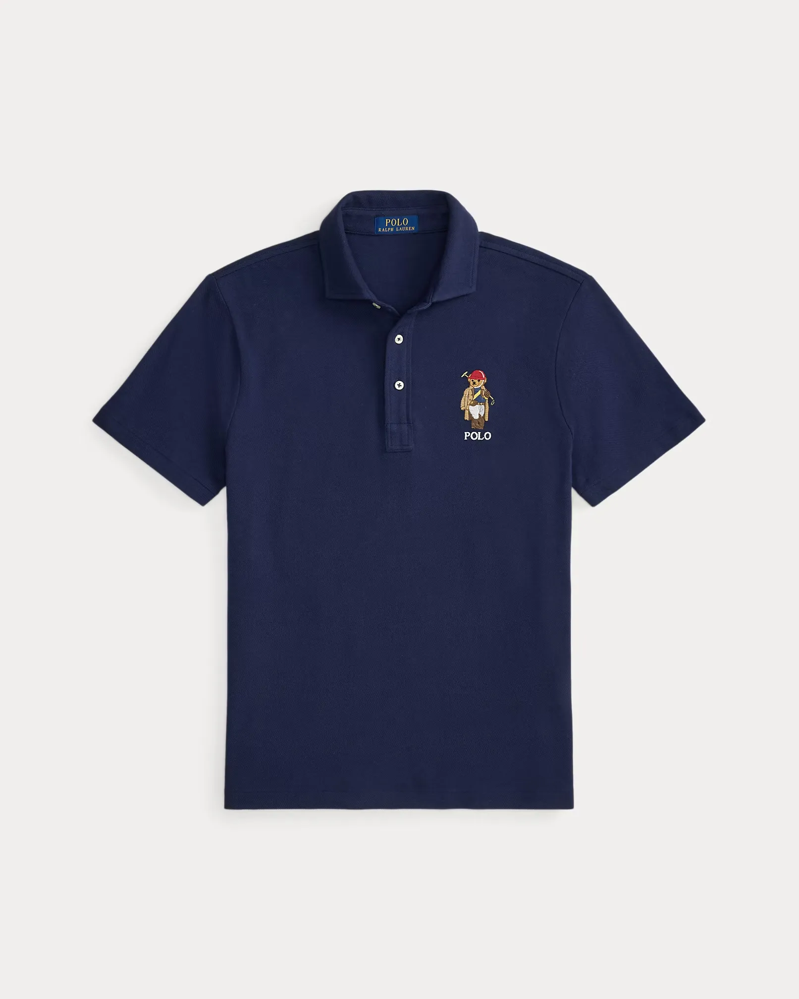 Ralph Lauren Custom Slim Fit Polo Bear Mesh Polo