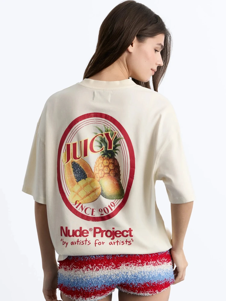 Nude Project Футболка Juicyyyy Tee, деталь