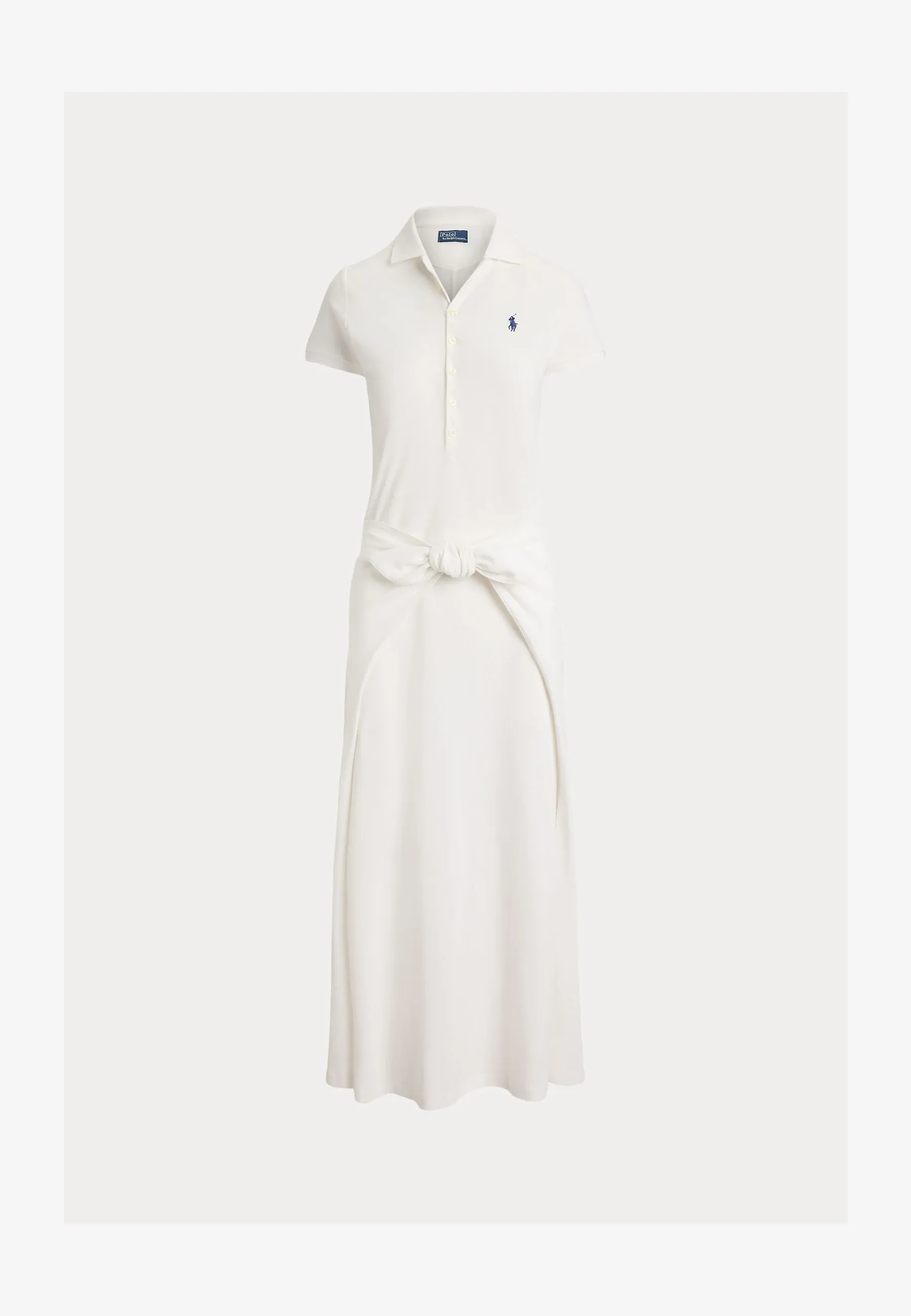 Ralph Lauren Tie-Front Mesh Polo Dress, деталь