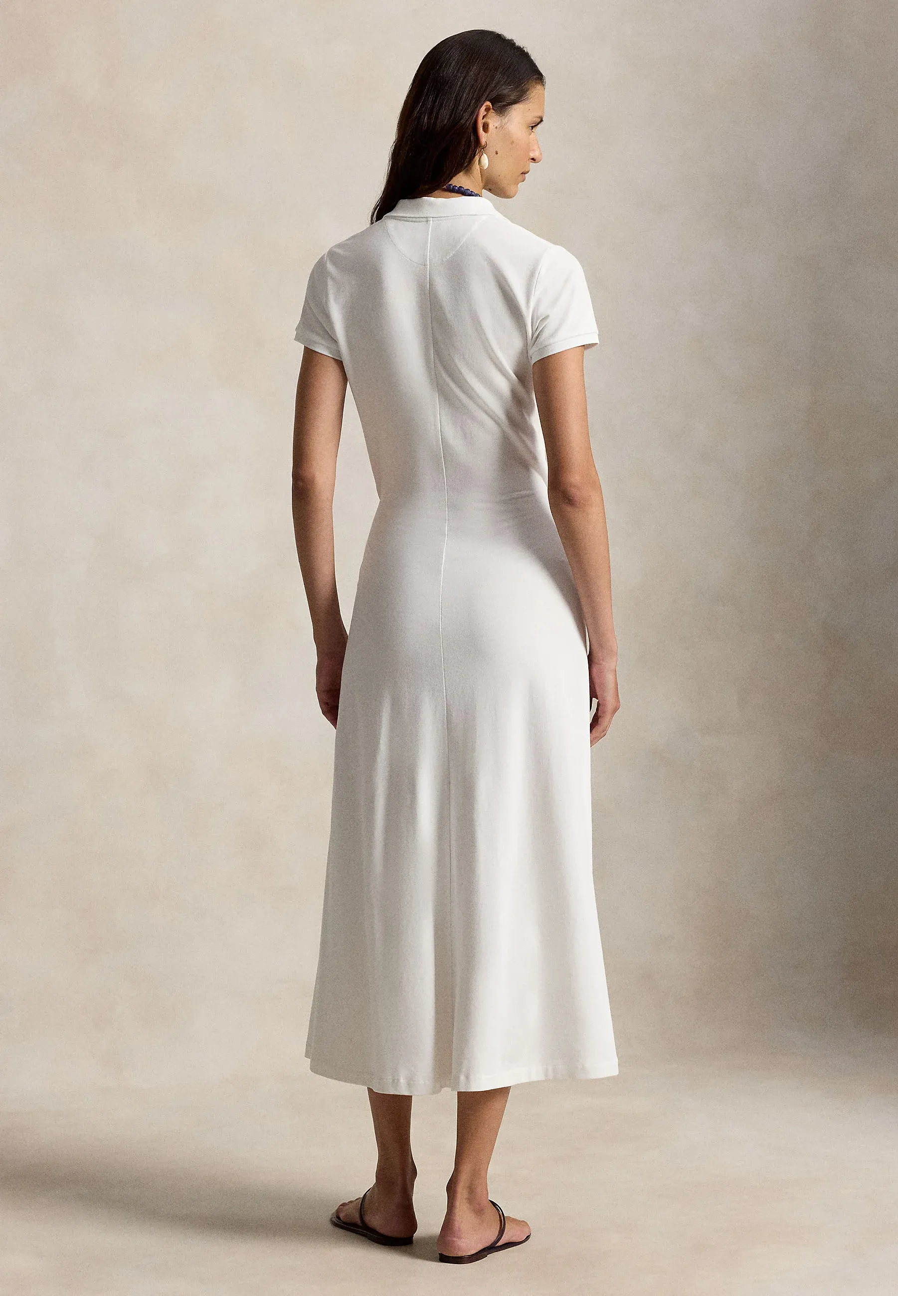 Ralph Lauren Tie-Front Mesh Polo Dress, деталь