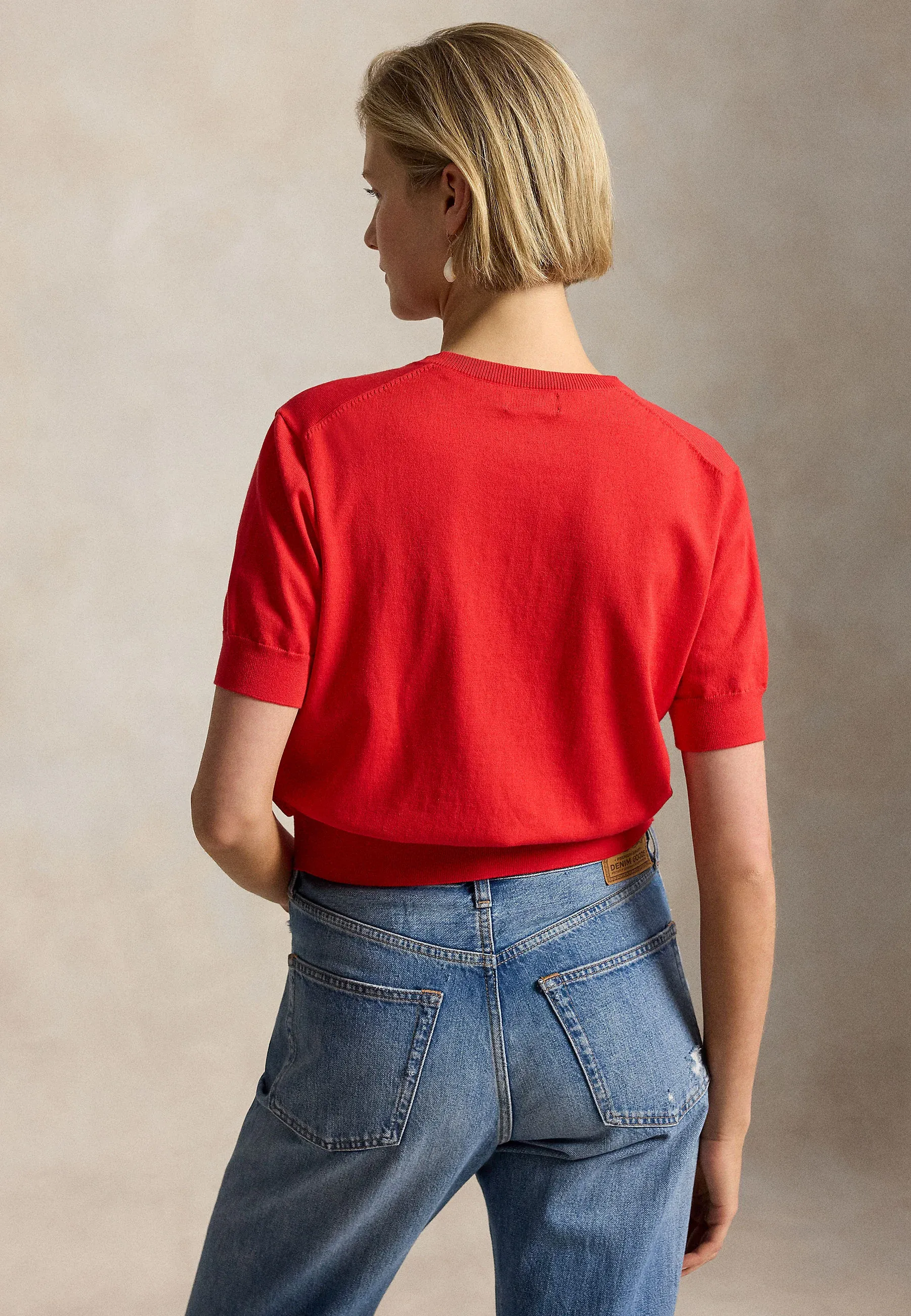 Ralph Lauren Cotton Short-Sleeve Cardigan, деталь