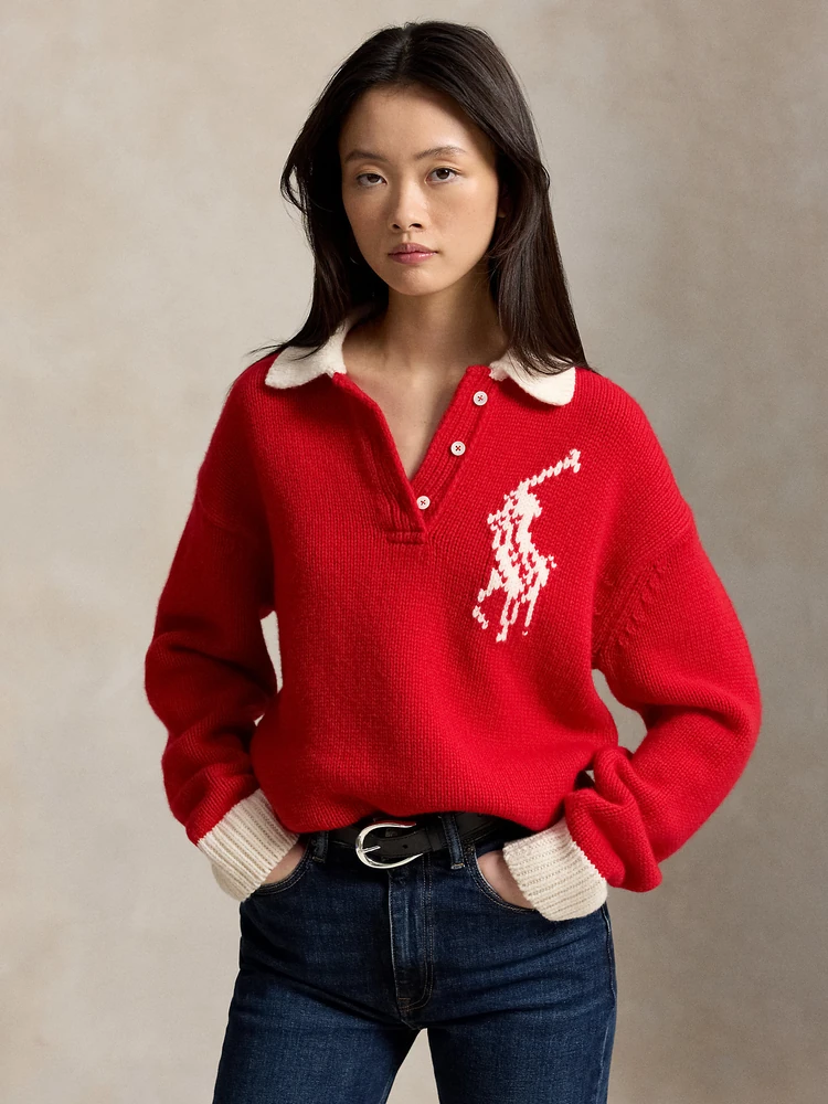 Polo Ralph Lauren Шерстяной джемпер-регби Big Pony