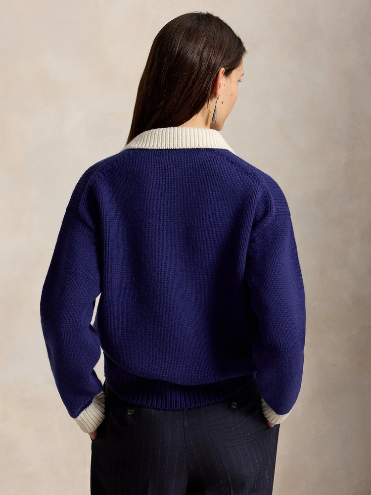 Polo Ralph Lauren Шерстяной джемпер-регби Big Pony, фото 4