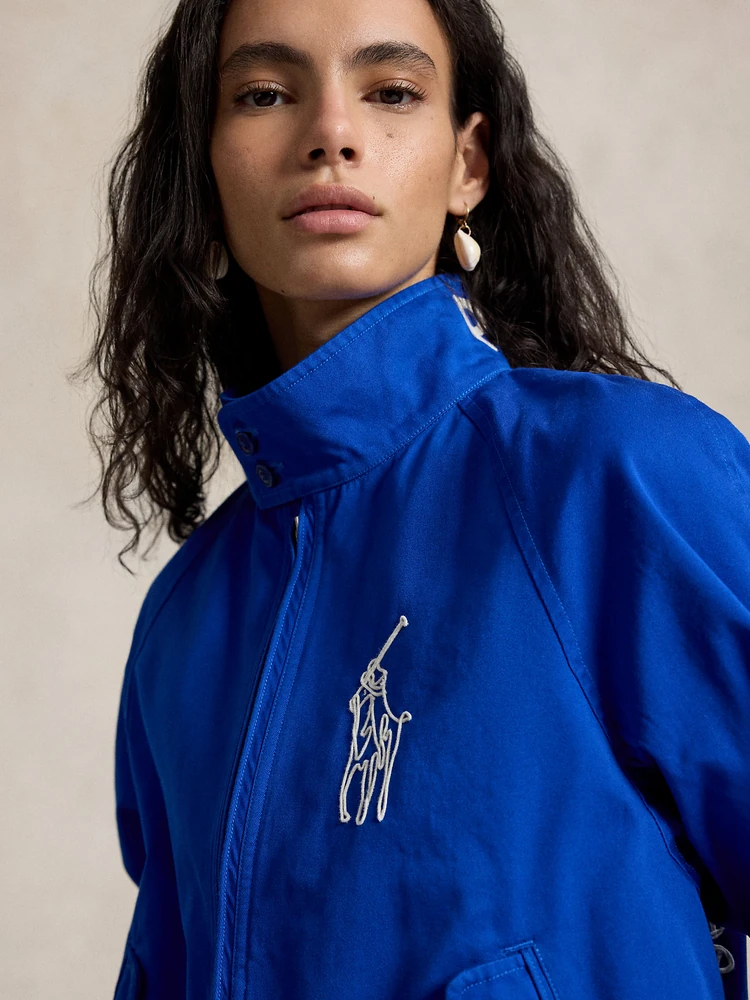 Polo Ralph Lauren Куртка из хлопкового твила с вышивкой, деталь