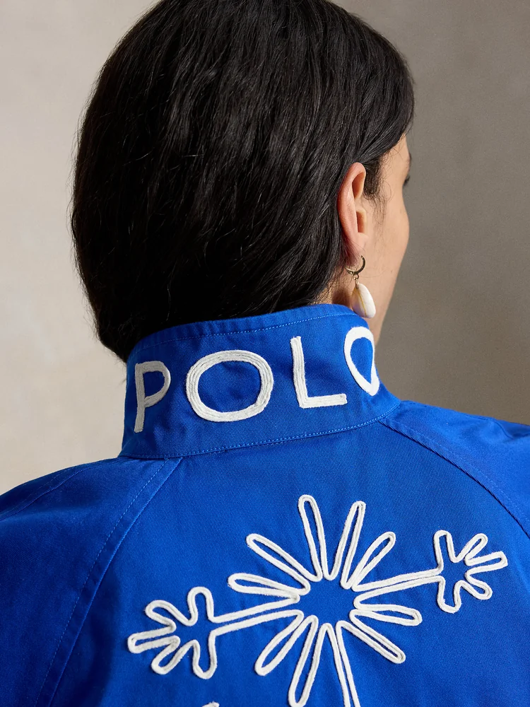 Polo Ralph Lauren Куртка из хлопкового твила с вышивкой, деталь