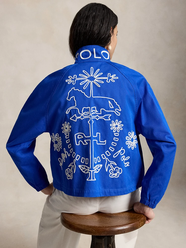 Polo Ralph Lauren Куртка из хлопкового твила с вышивкой, деталь