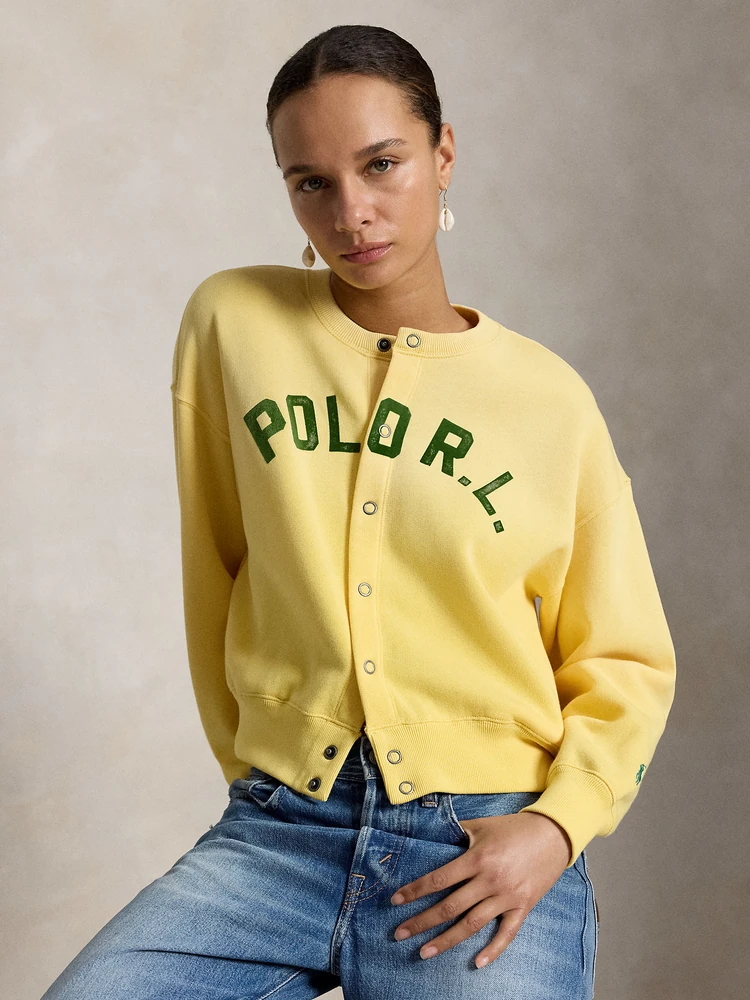 Polo Ralph Lauren Флисовый кардиган на кнопках с логотипом