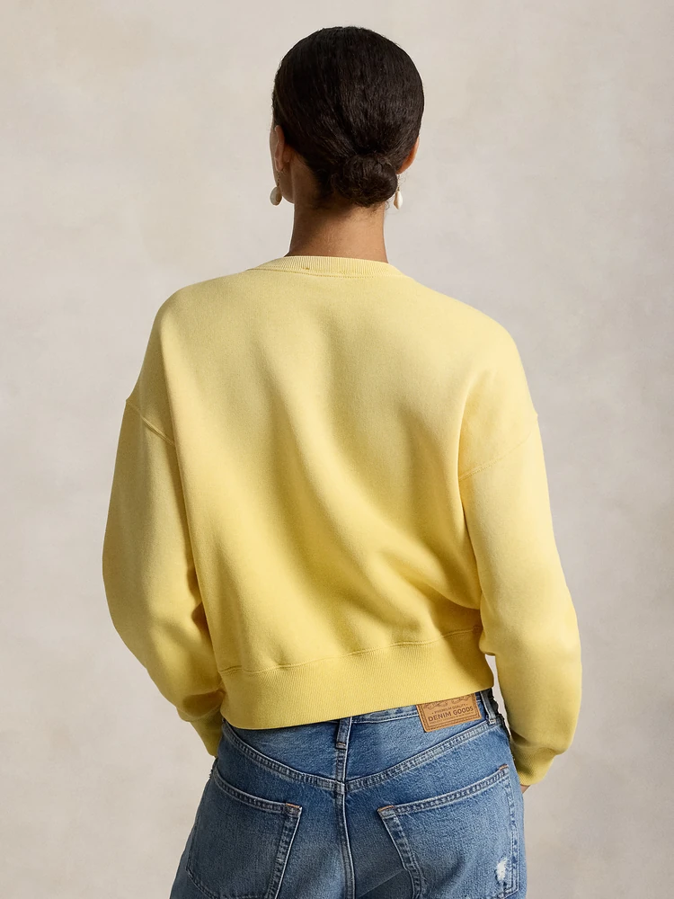 Polo Ralph Lauren Флисовый кардиган на кнопках с логотипом, деталь