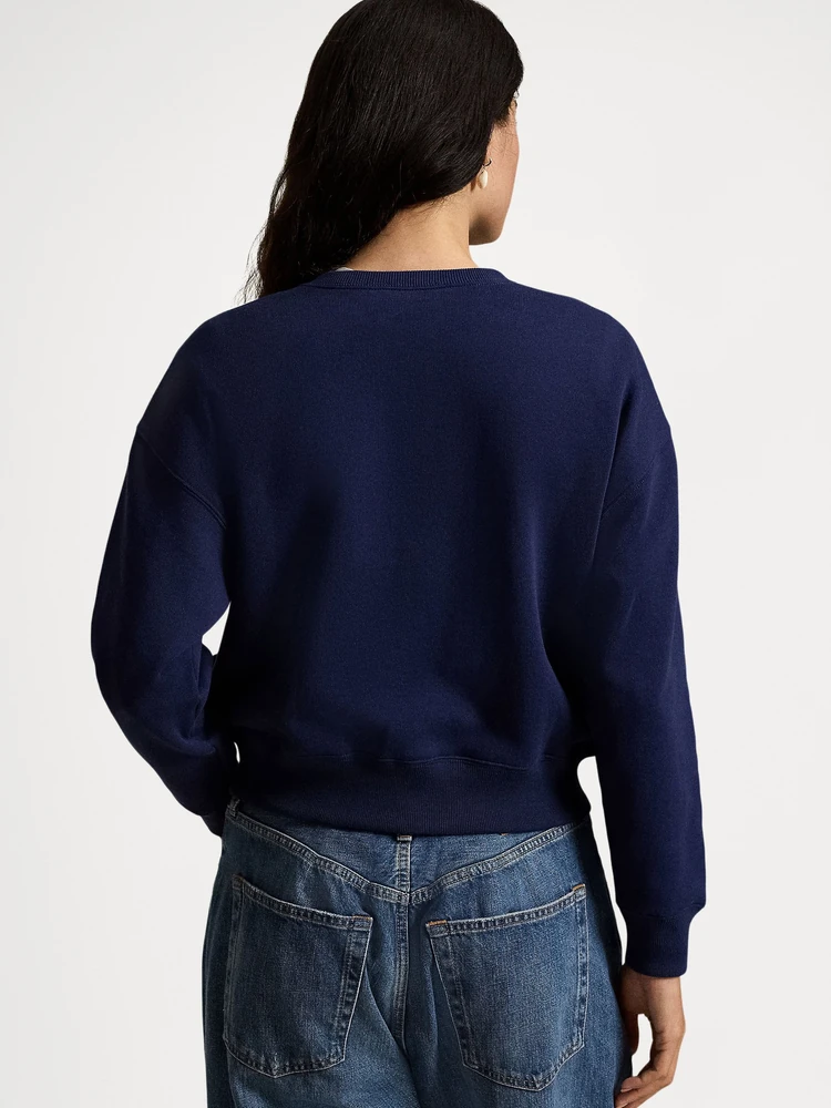 Polo Ralph Lauren Флисовый кардиган на кнопках с логотипом, деталь