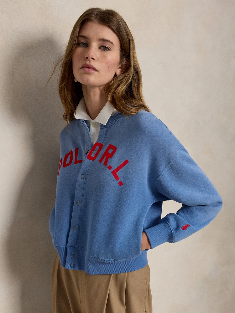 Polo Ralph Lauren Флисовый кардиган на кнопках с логотипом