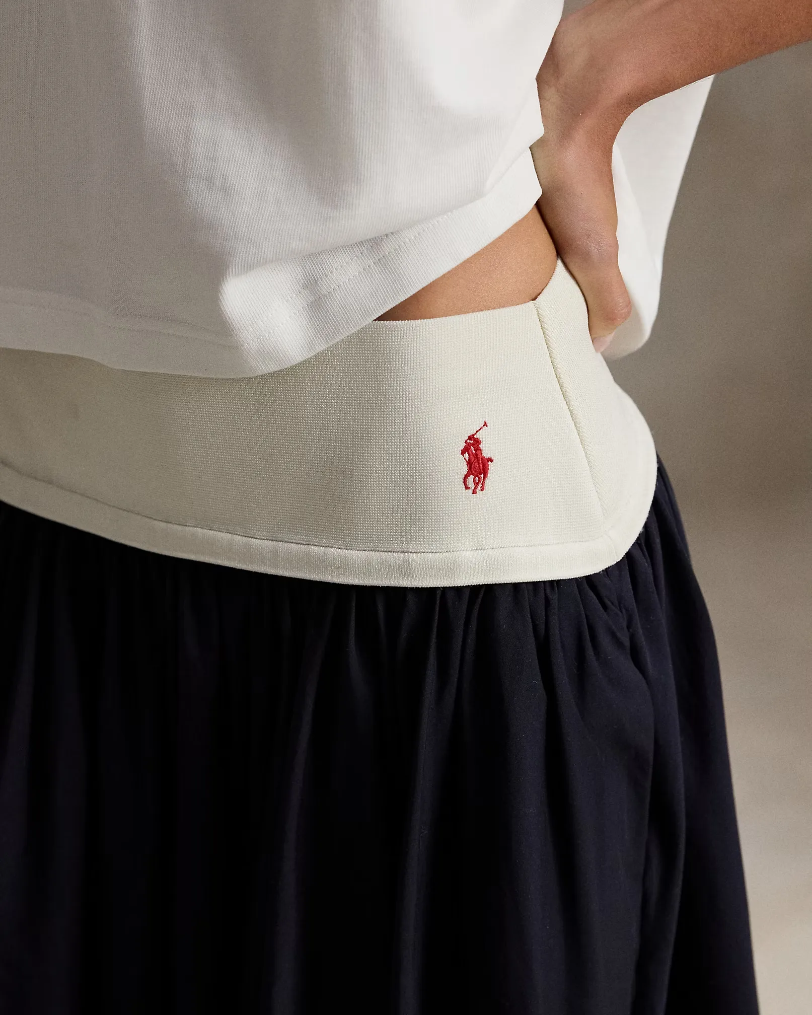 Ralph Lauren A-Line Skirt with Contrasting Waistband, деталь