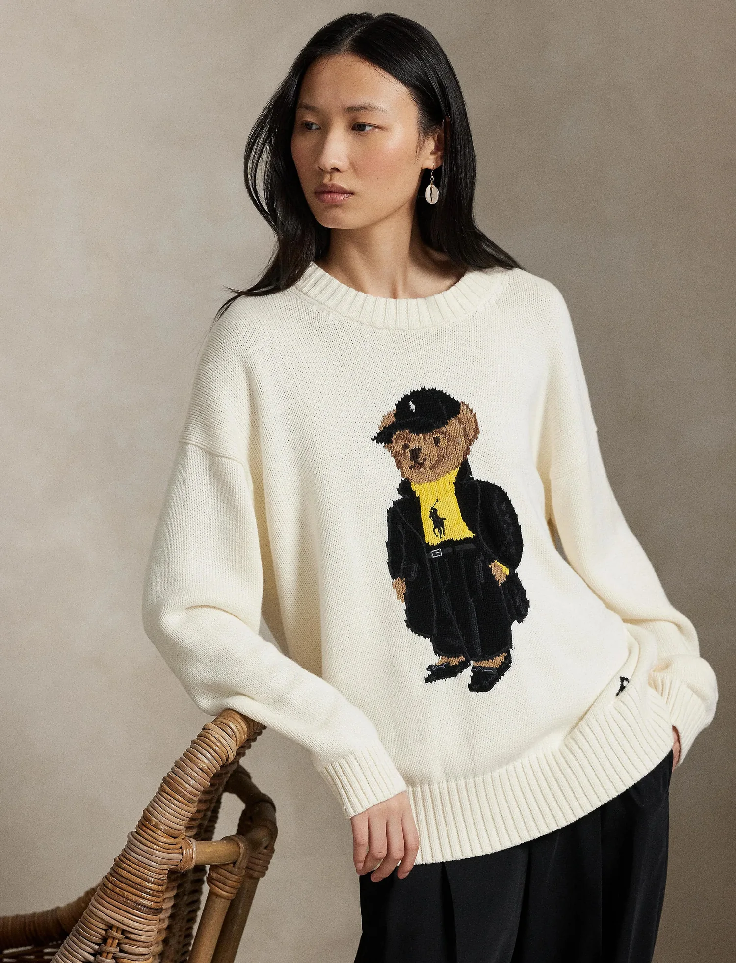 Ralph Lauren Хлопковый свитер Polo Bear Clubhouse, фото 5
