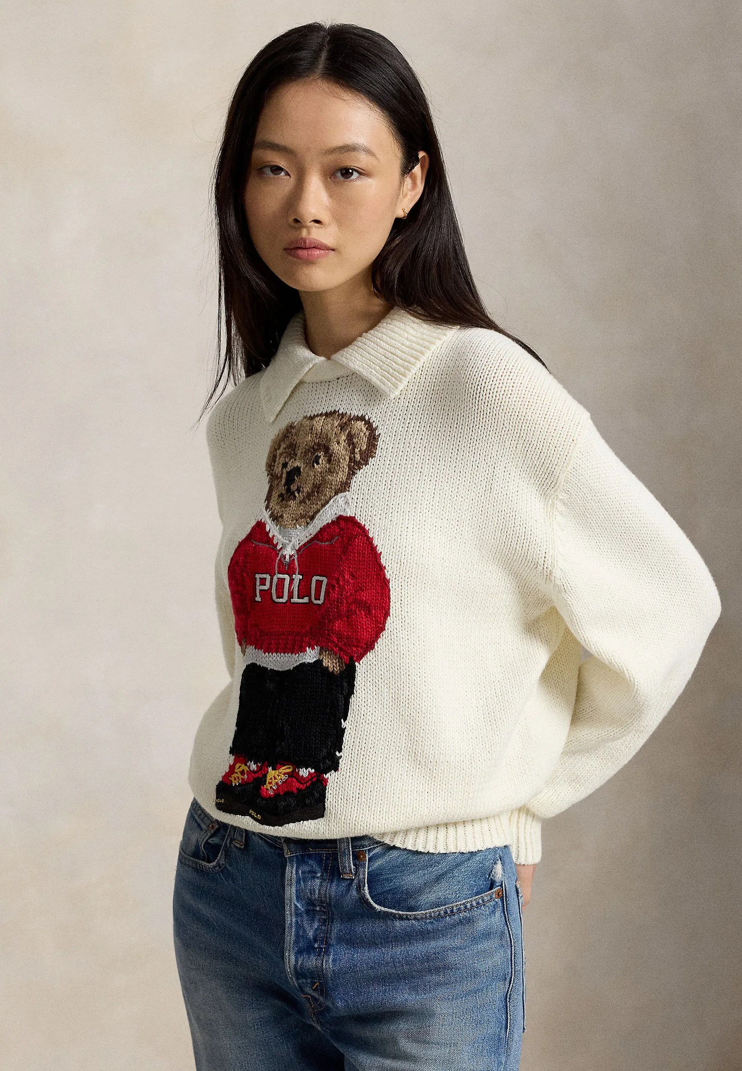 Ralph Lauren Свитер Polo Bear из льна и хлопка