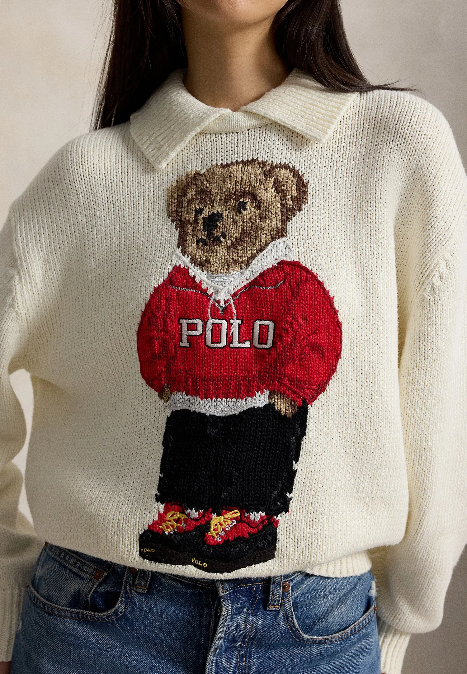 Ralph Lauren Свитер Polo Bear из льна и хлопка, фото 4