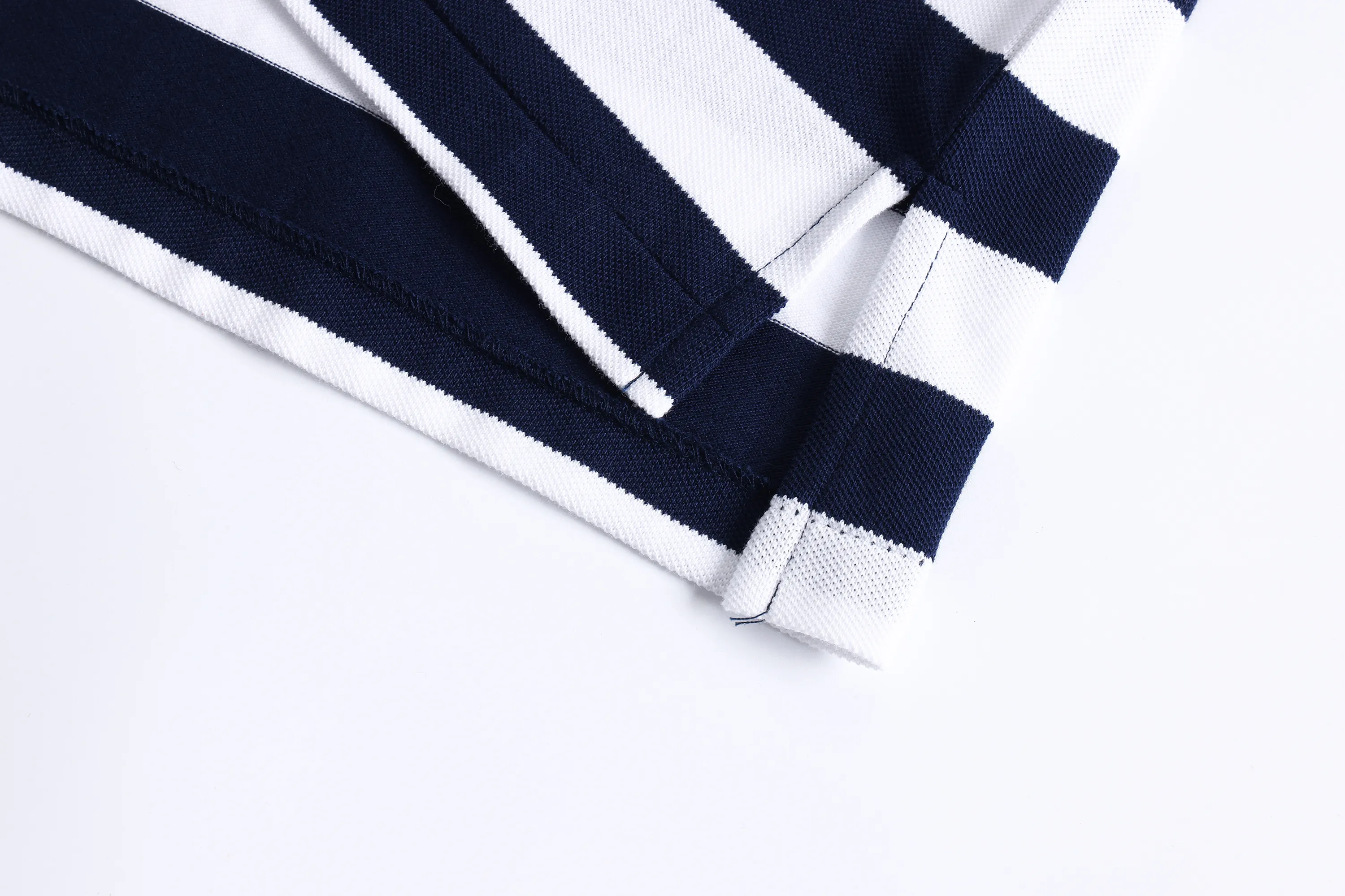 Ralph Lauren Bold Stripe Cotton Mesh Polo, деталь