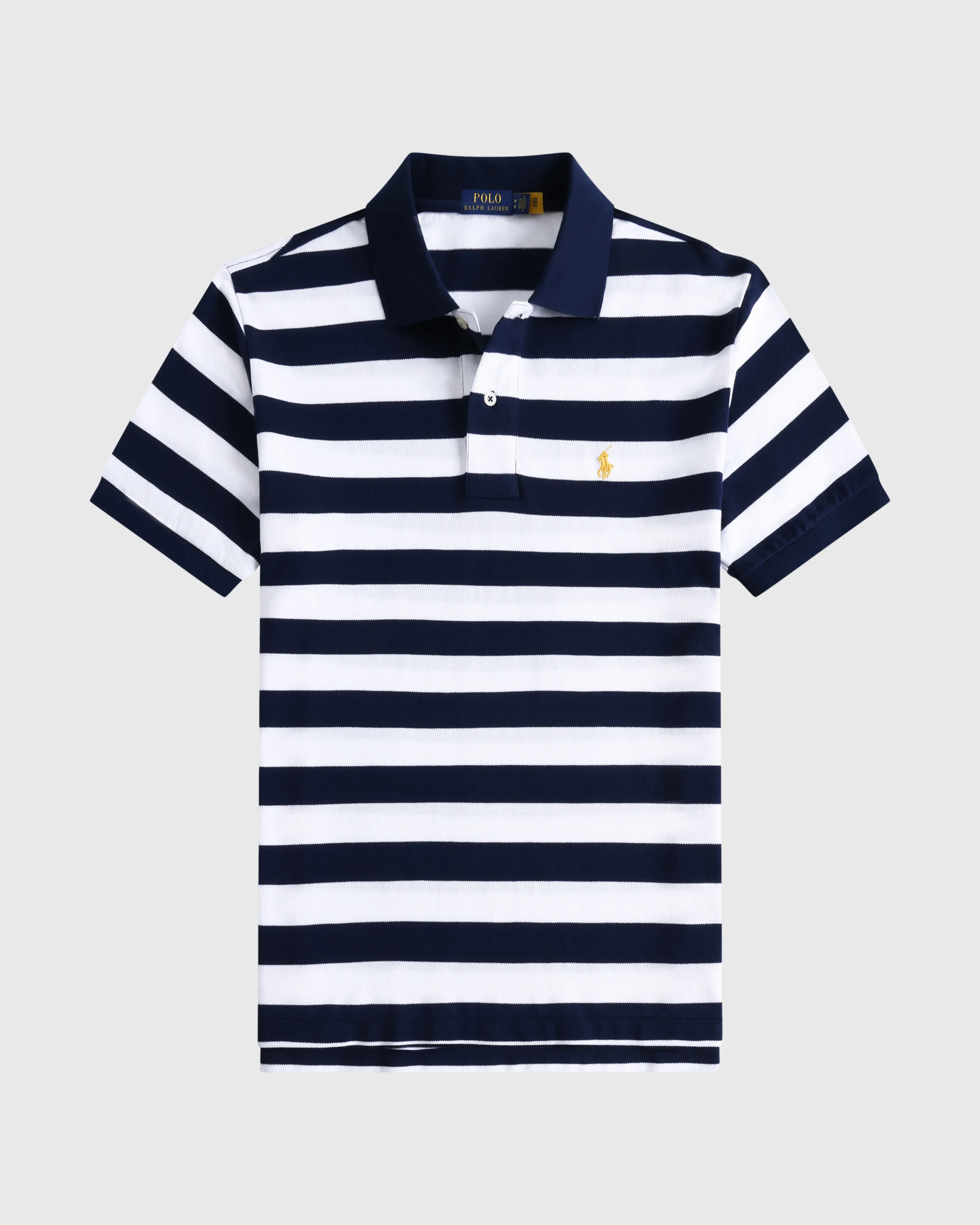 Ralph Lauren Bold Stripe Cotton Mesh Polo