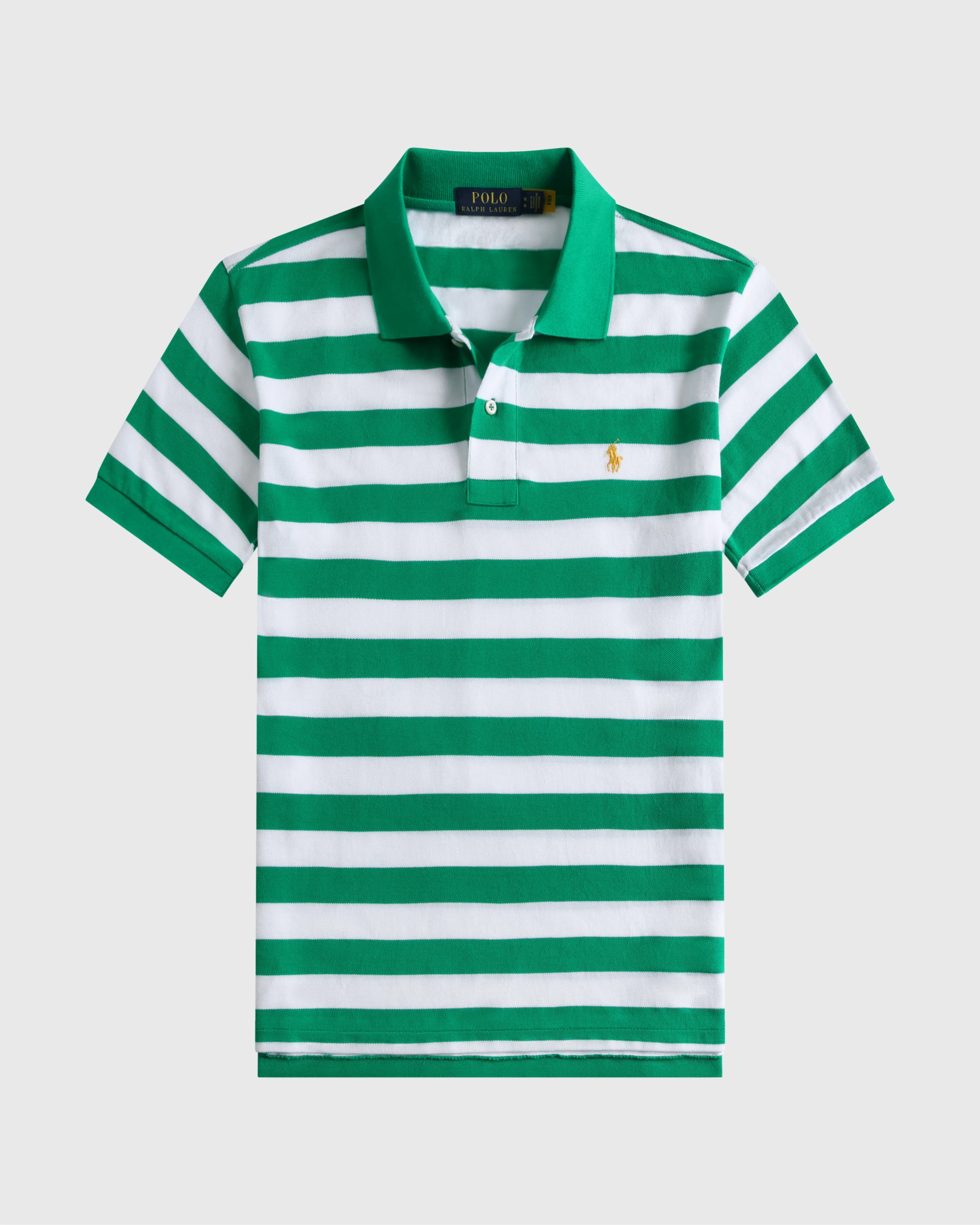 Ralph Lauren Bold Stripe Cotton Mesh Polo