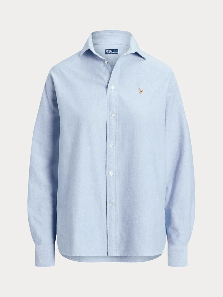 Polo Ralph Lauren Культовая рубашка оксфорд свободного кроя, деталь