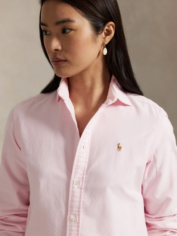 Polo Ralph Lauren Приталенная рубашка оксфорд, деталь