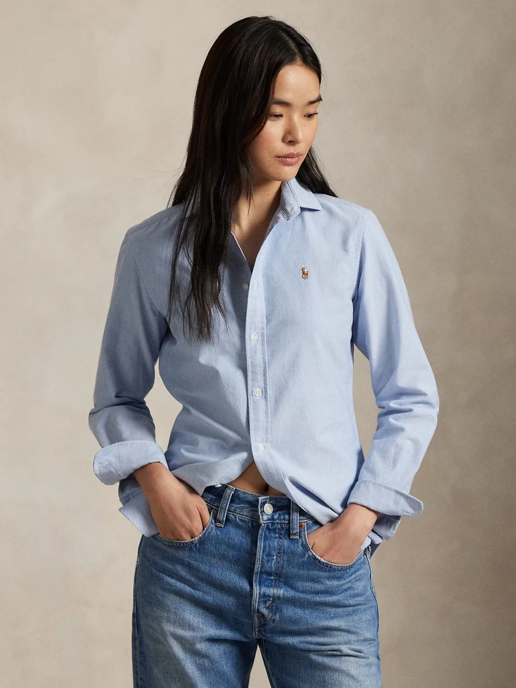 Polo Ralph Lauren Приталенная рубашка оксфорд
