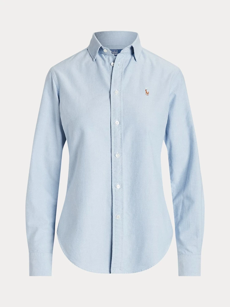 Polo Ralph Lauren Приталенная рубашка оксфорд, деталь