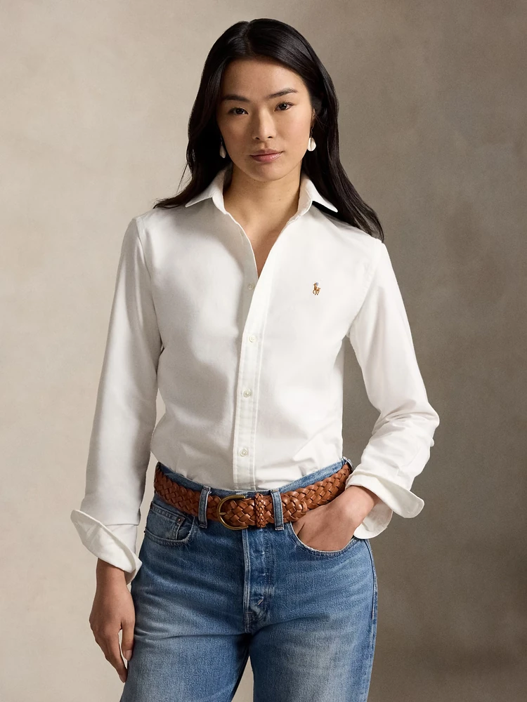Polo Ralph Lauren Приталенная рубашка оксфорд