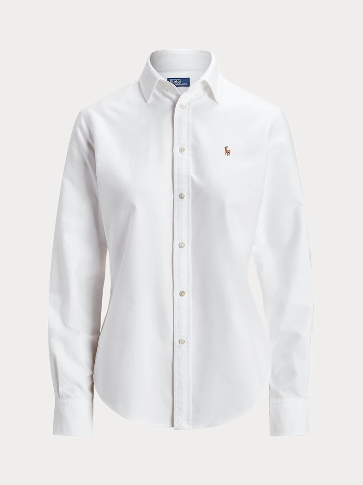 Polo Ralph Lauren Приталенная рубашка оксфорд, деталь