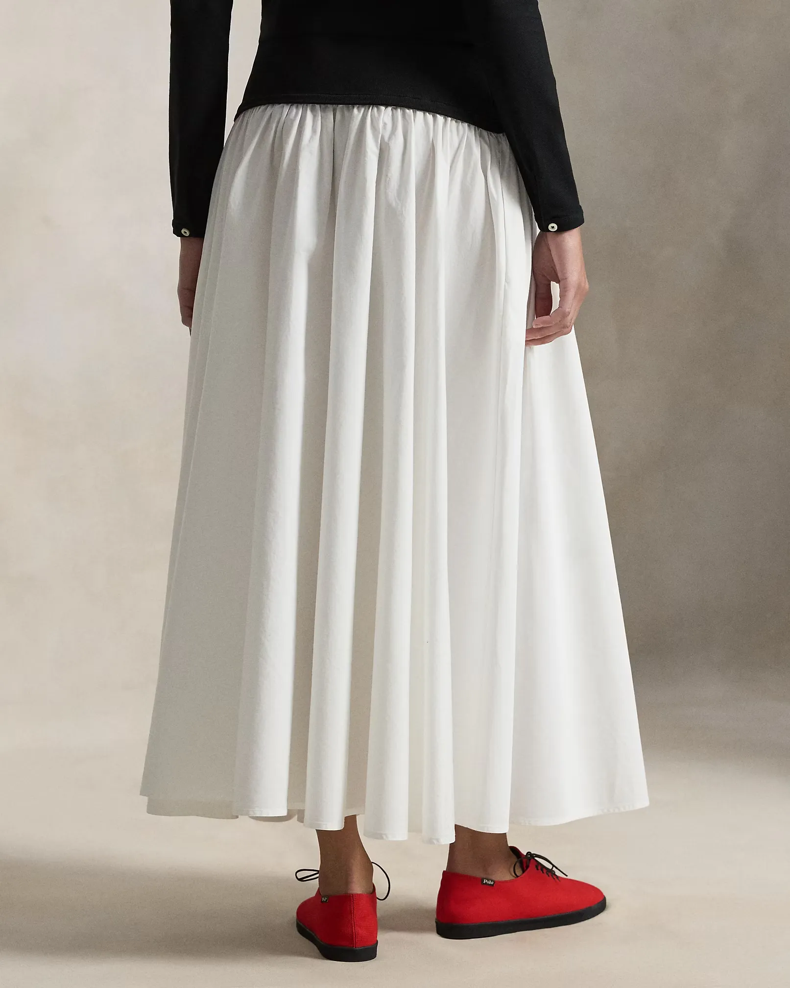 Ralph Lauren A-Line Skirt with Contrasting Waistband, деталь