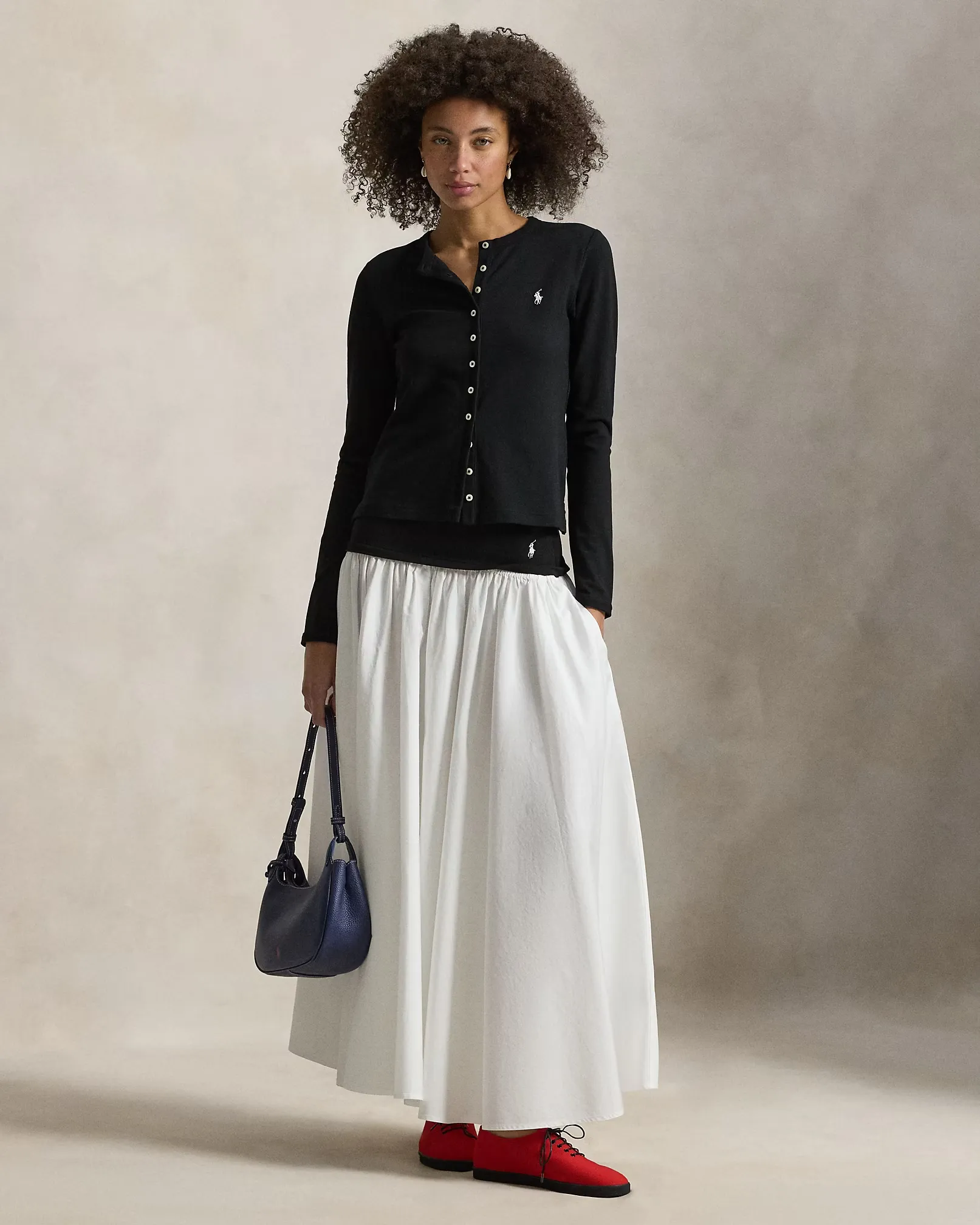 Ralph Lauren A-Line Skirt with Contrasting Waistband