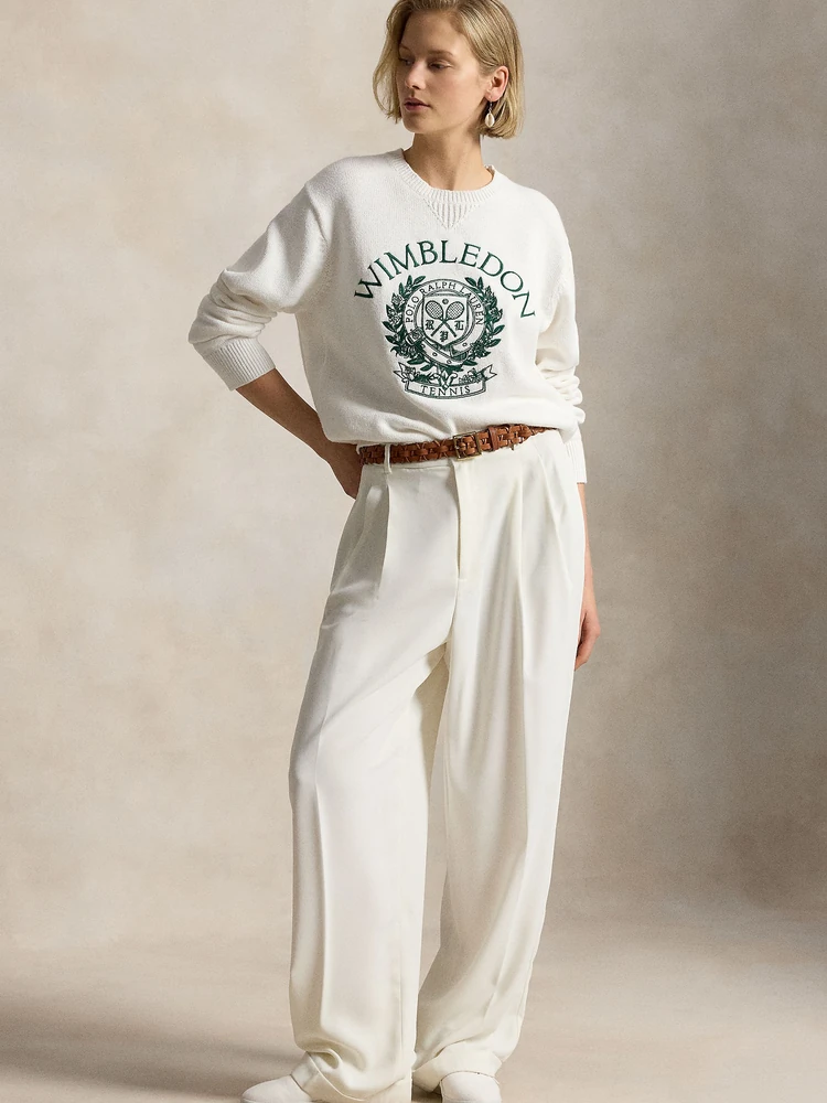 Polo Ralph Lauren Хлопковый джемпер с эмблемой Wimbledon
