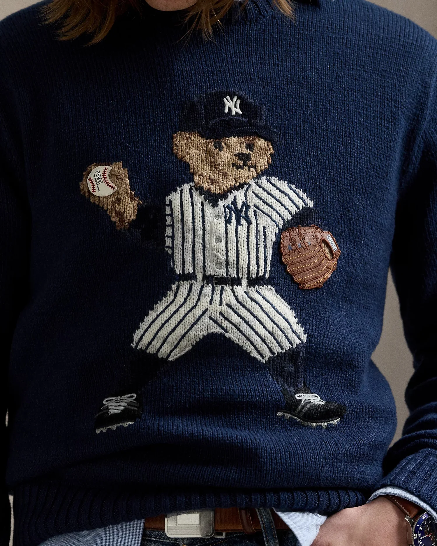 Ralph Lauren Свитер Yankees Bear, фото 5